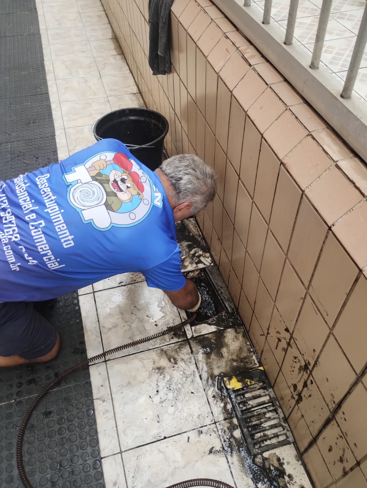 Serviço de Desentupimento Realizado